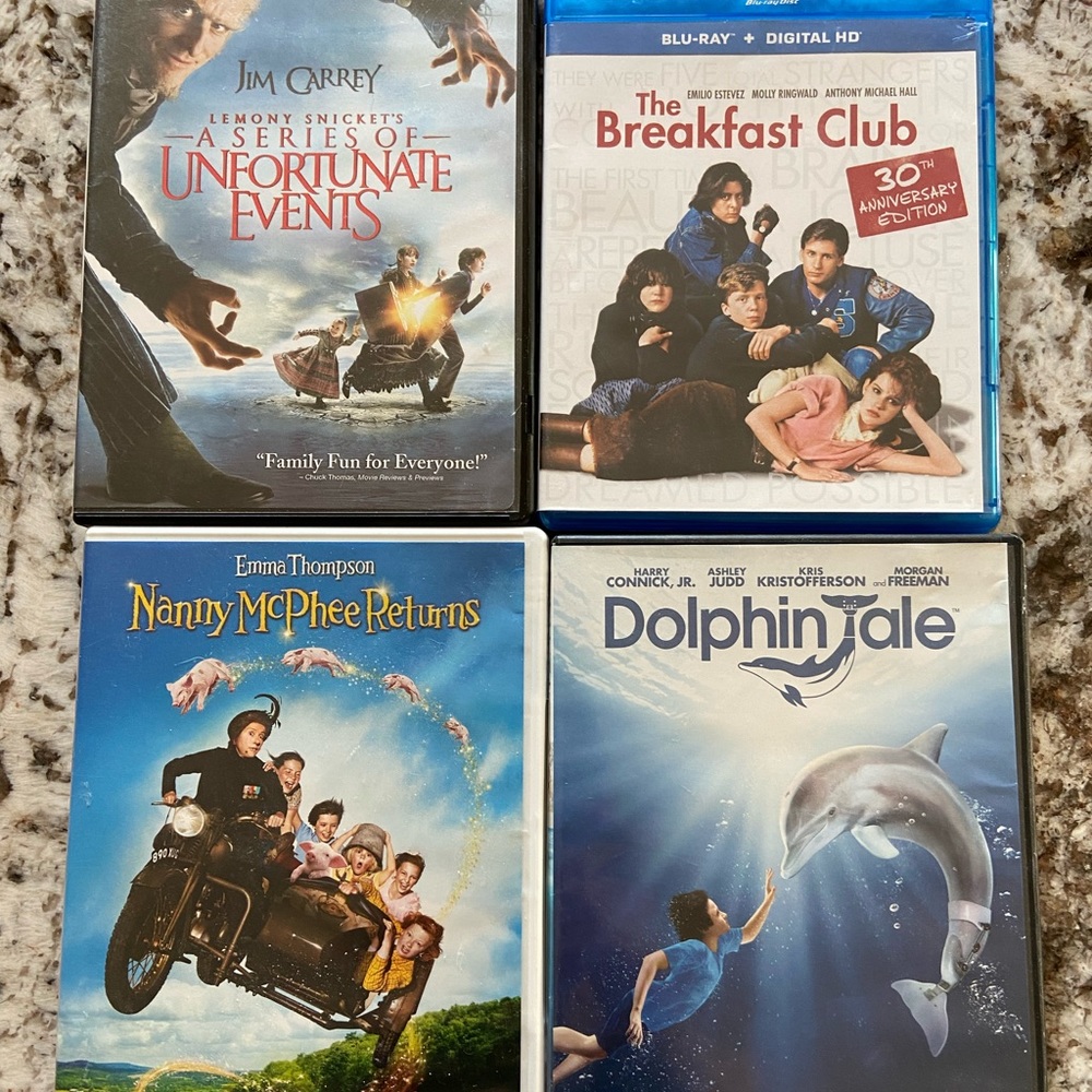 DVDs $5 or 3 for $10